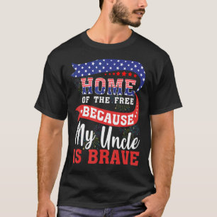 Mein Onkel ist die tapfere amerikanische Flagge am T-Shirt