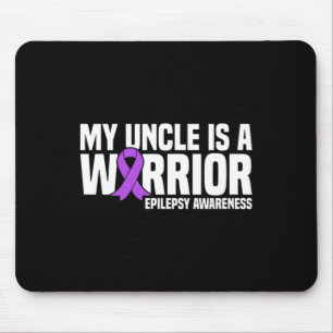Mein Onkel ist eine Lila Ribbon Epilepsy Aware Mousepad