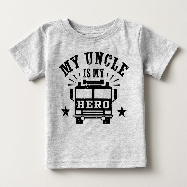 Mein Onkel ist mein Held Baby T-shirt (Vorderseite)