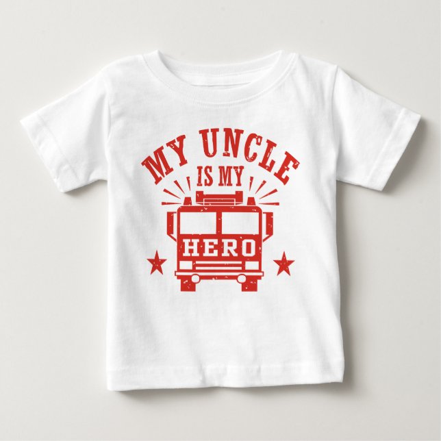 Mein Onkel ist mein Held Baby T-shirt (Vorderseite)