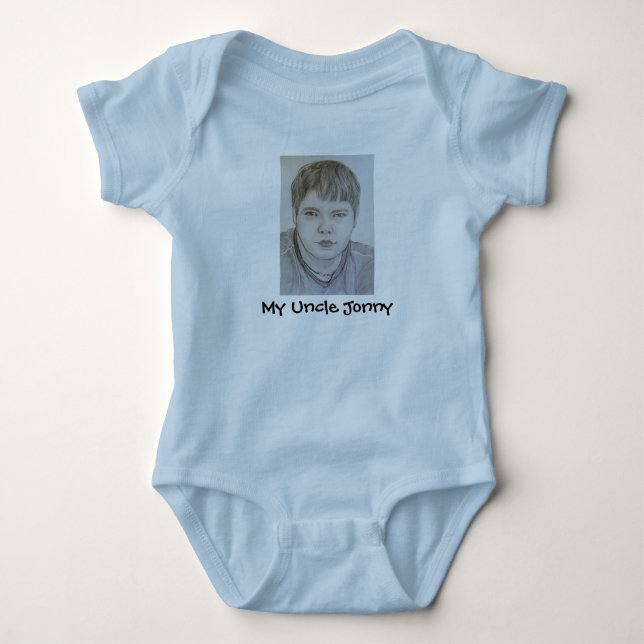 Mein Onkel Jonny Baby Strampler (Vorderseite)