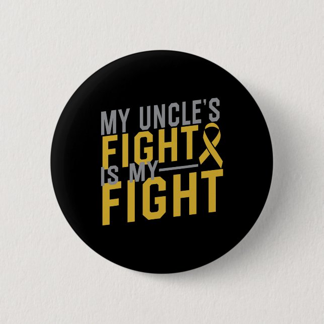 Mein Onkel kämpft gegen Krebs im Kindesalter Button (Vorderseite)