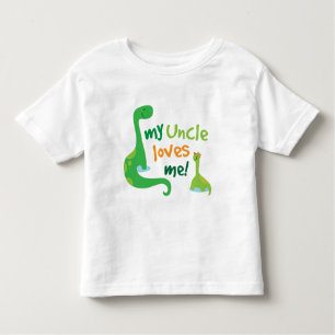 Mein Onkel Loves Me Dinosaur Kleinkind T-shirt