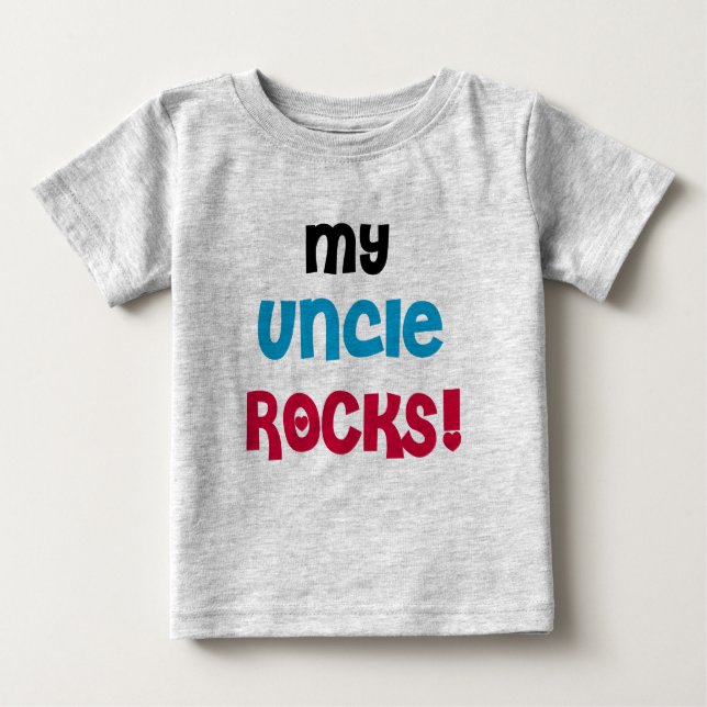 Mein Onkel Rocks Baby T-shirt (Vorderseite)