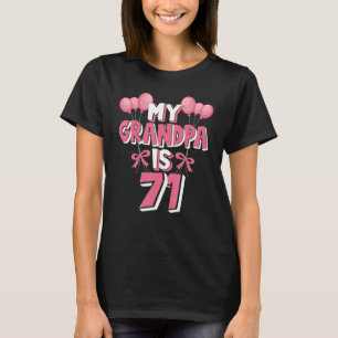 Mein Opa ist 71 Jahre alt Grampa 71. Geburtstag T-Shirt