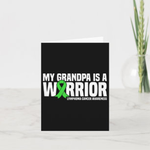 Mein Opa ist ein Warrior Lymphomen Krebs Bewusstse Karte