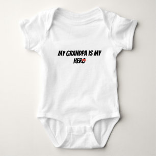 Mein Opa ist mein Held Superheld Großvater Baby Strampler