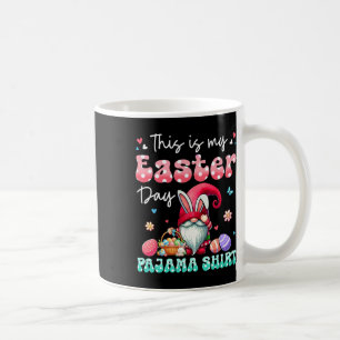 Mein Ostertag Pajama Shirt Blumenbunny Gnome Hütte Kaffeetasse