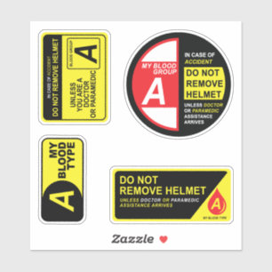 Mein Paket mit Aufklebern vom Bluttyp A Aufkleber