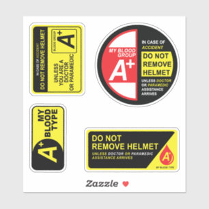 Mein Paket mit den Aufklebern Typ A Plus Aufkleber