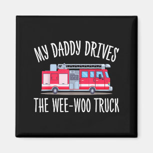 Mein Papa fährt den Wee-Woo-LKW süß Vatertag Magnet