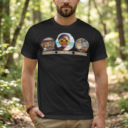 Mein Papa Foto Gym Papa Kaffee Papa T-Shirt