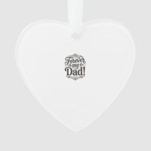 Mein Papa für immer Vintage-Lettering-Shirt-Design Ornament