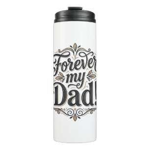 Mein Papa für immer Vintage-Lettering-Shirt-Design Thermosbecher