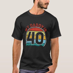 Mein Papa ist 40 Lustiger 40. Geburtstag Vater Vin T-Shirt