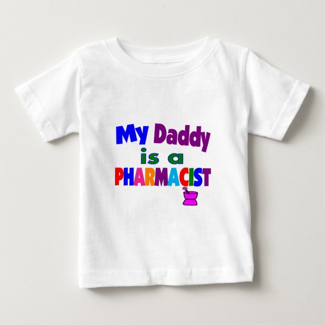 "Mein Papa ist Apotheker" - Geschenke für Kinder Baby T-shirt (Vorderseite)