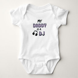 Mein Papa ist D.J. Debejay Junge Geschenk EDM Hip  Baby Strampler