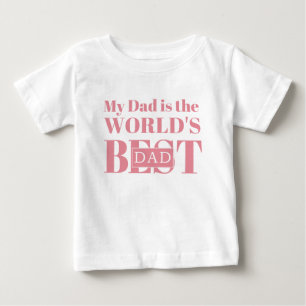 Mein Papa ist der beste Papa der Welt Baby T-shirt
