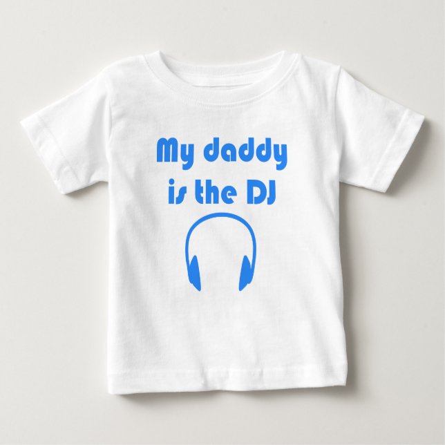 Mein Papa ist der DJ Baby T-shirt (Vorderseite)