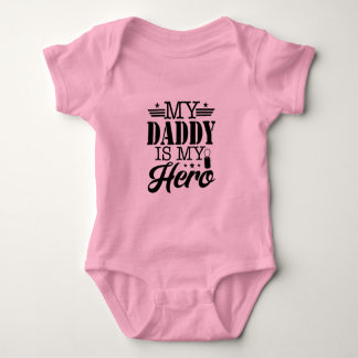 Mein Papa ist mein Held-Baby-Bodysuit Baby Strampler
