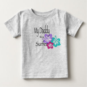 Mein Papa ist Surfer Baby T-shirt