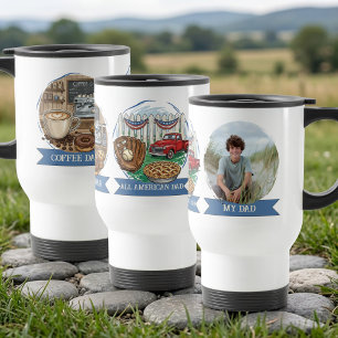 Mein Papa Kaffee und All American Foto Reisebecher