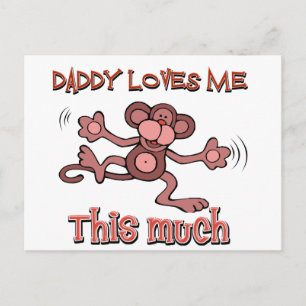 Mein Papa Liebe mich so sehr Postkarte