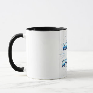 Mein Papa Mein Held Blaues Vatertags-Mug   Cooler  Tasse