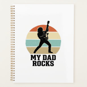 Mein Papa rockt Vintage-Gitarre-Sonnenuntergang-Sh Planer