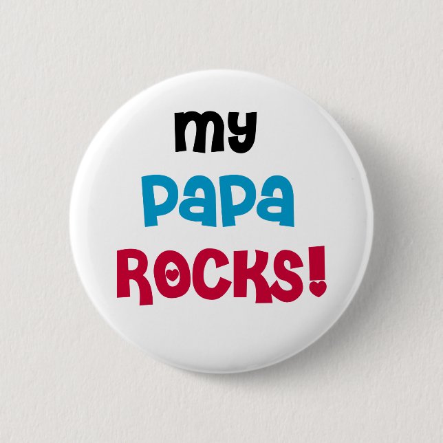 Mein Papa schaukelt T - Shirts und Geschenke Button (Vorderseite)