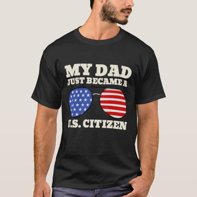 Mein Papa wurde gerade ein US-amerikanischer Staat T-Shirt (Vorderseite)