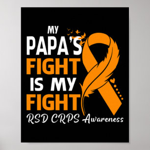 Mein Papa's Kampf ist mein Fight Rsd Crps Awarenes Poster