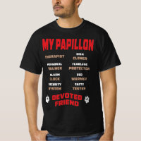 Mein Papillon Dog gewidmete Freundschaftsgeschenk