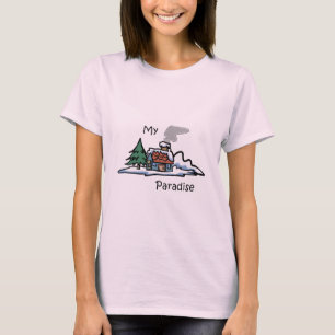 Mein Paradies-Kabinen-Entwurf T-Shirt