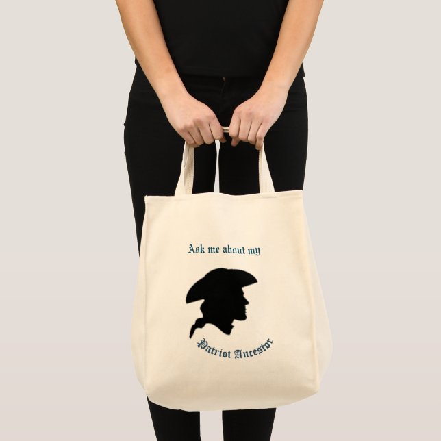 Mein Patriot Ancestor Tote Bag Tragetasche (Vorderseite (Produkt))