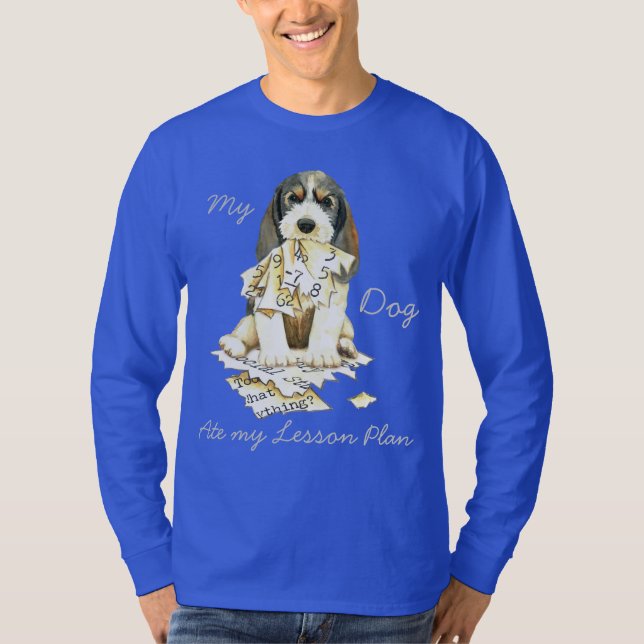 Mein PBGV aß meinen Unterrichtsplan T-Shirt (Vorderseite)