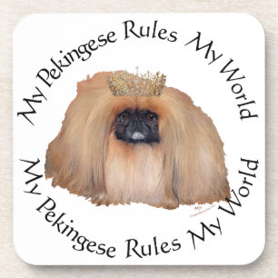 Mein Pekingese beherrscht meine Welt Untersetzer