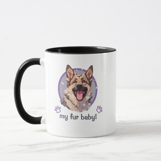 Mein Pelzkind Deutscher Schäferhund Tasse (Links)