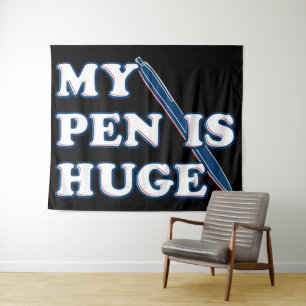 Mein Pen ist ein riesiger, sonniger Offenbarungsve Wandteppich