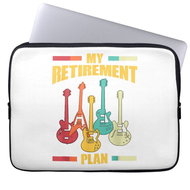 Mein Pensionsplan Electric Gitarre Musical String Laptopschutzhülle (Vorderseite)