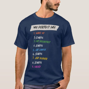 Mein perfekter Day Darts Hobby Dart Board Pastime T-Shirt