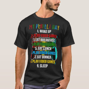 Mein perfekter Gaming-Tag für Gamer Spiele T-Shirt