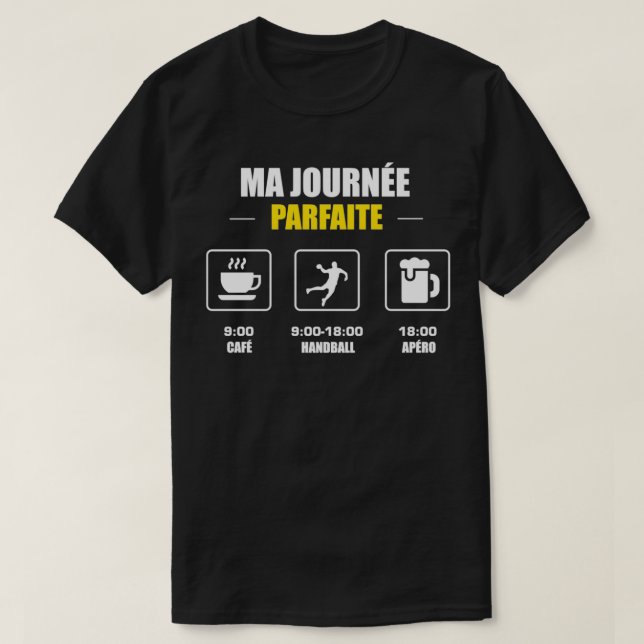 mein perfekter Handballtag 2 T-Shirt (Design vorne)