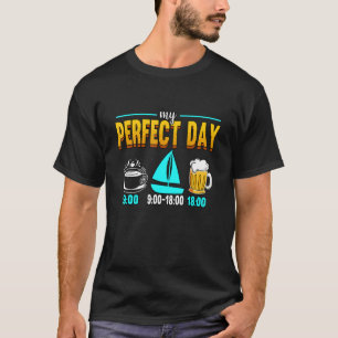 Mein perfekter Tag Captain Boating Pontoon T-Shirt