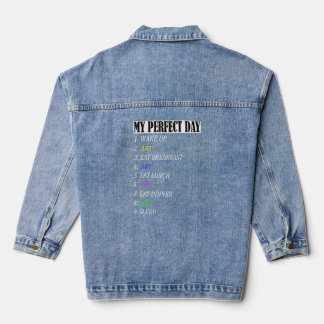 Mein perfekter Tag Kunst Künstlerische Kleidung fü Jeansjacke