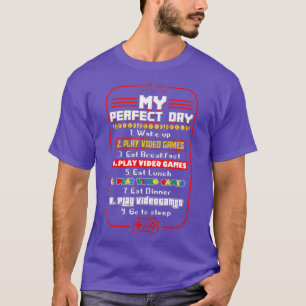 Mein perfekter Tag Play Video Games Funny Gaming G T-Shirt
