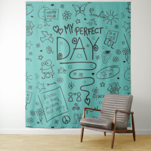 Mein perfekter Tag - positives Denken 2 Wandteppich