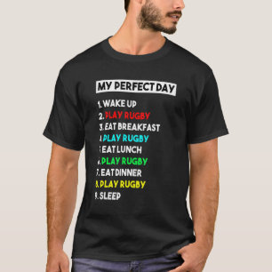 Mein perfekter Tag Rugby Player Cool T-Shirt