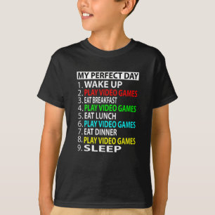 Mein perfekter Tag, Spiele Videospiele Funny Gesch T-Shirt