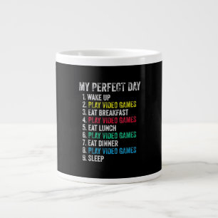 Mein perfekter Tag Videospiele Funny Grandson Game Jumbo-Tasse